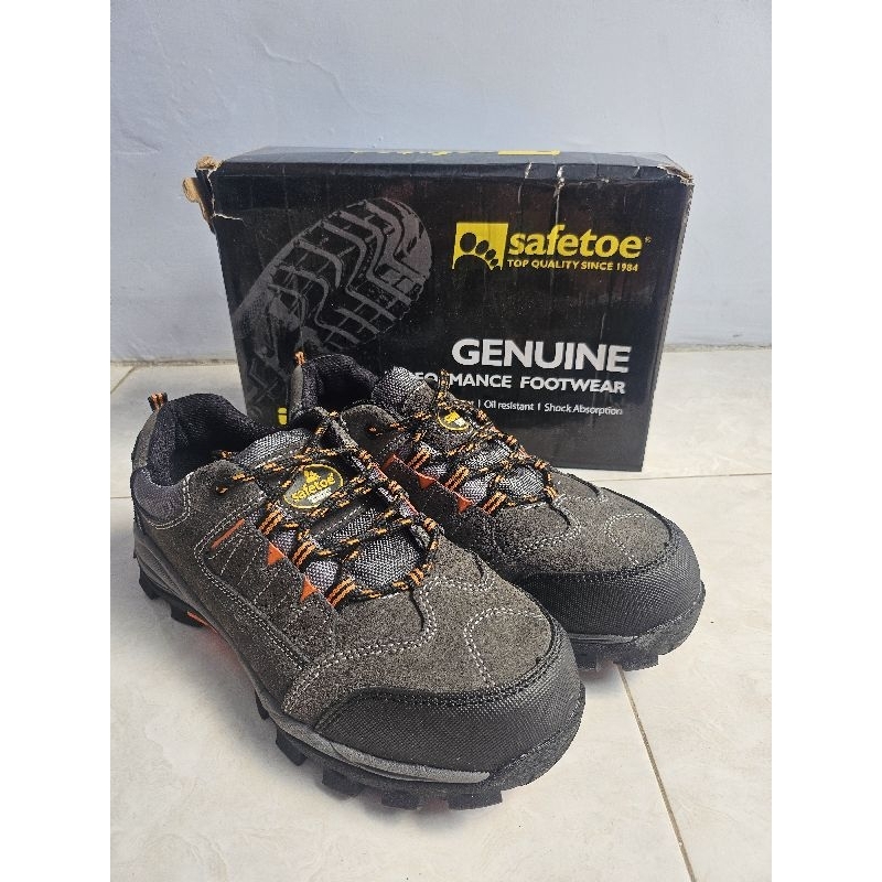 Safety shoes Safetoe warna grey second bekas sepatu pria man footwear