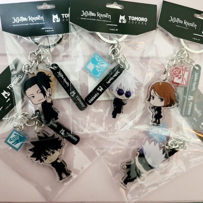 Tomoro Coffee X Jujutsu Kaisen Limited Edition jjk series Keyring Keychain Gantungan Kunci / Badge /