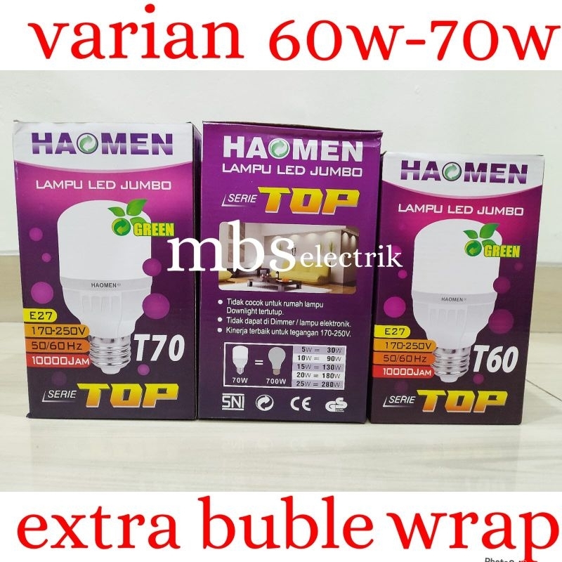 BOHLAM LED / LAMPU LED MURAH HAOMEN 60W-70W