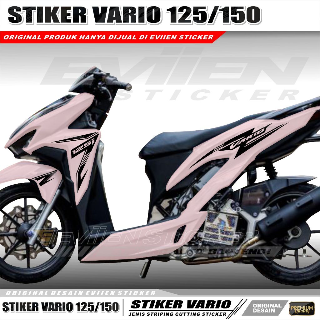 STRIPING MOTOR VARIO NEW 125/150 TAHUN 2018 2019 2020 2021 2022 STIKER JENIS CUTTING SVR-A5