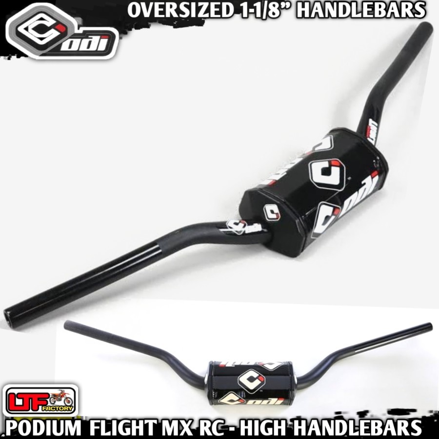 ODI MX PODIUM FLIGHT RC HIGH HANDLEBAR - FATBAR SETANG UNIVERSAL TRAIL - SUPERMOTO MOTOCROSS ORIGINA