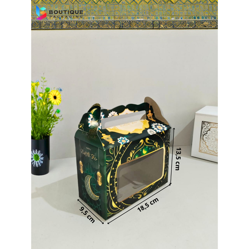 

( 10 PCS ) Fuji Box Dus Bos Kotak Tenteng Gable Box Hampers Lebaran Isi 2 Toples Jar 600 ml / 800 ml