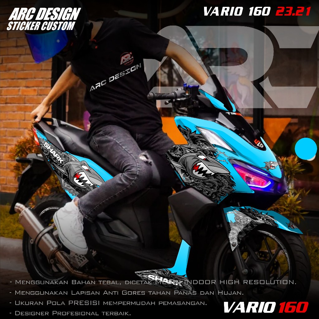 (COD PROMO) TERBARU Decal Sticker All New Honda Vario 160 2022 2023 2024 2025 Full body - Stiker Sko