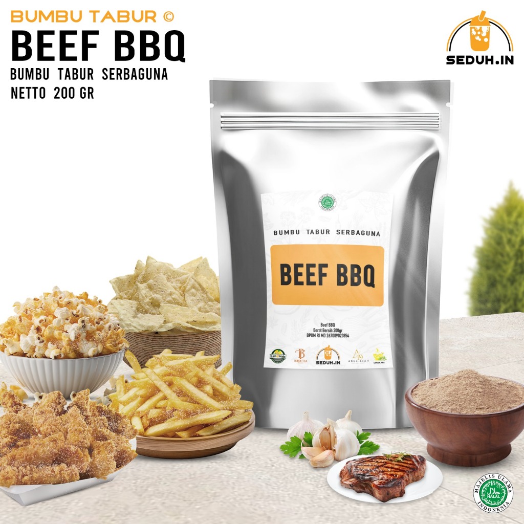 

Bumbu Tabur Serbaguna Beef BBQ Netto 200 GR / Makanan Cemilan