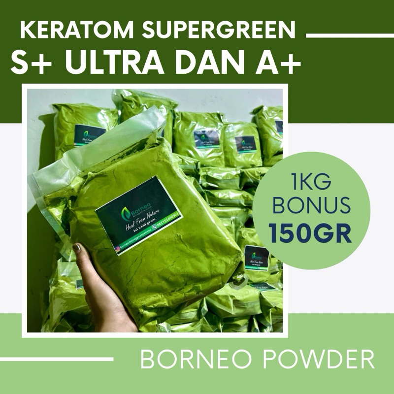 

BorneoPowder - SERBUK PURLI, BUBUK DAUN PURLIK NANO KRATON S+ 1KG BORNEO KALIMANTAN BONUS 130GRAM