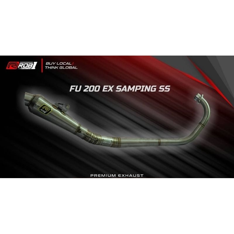 Knalpot rob1 satria fu 200cc db17 ex samping original
