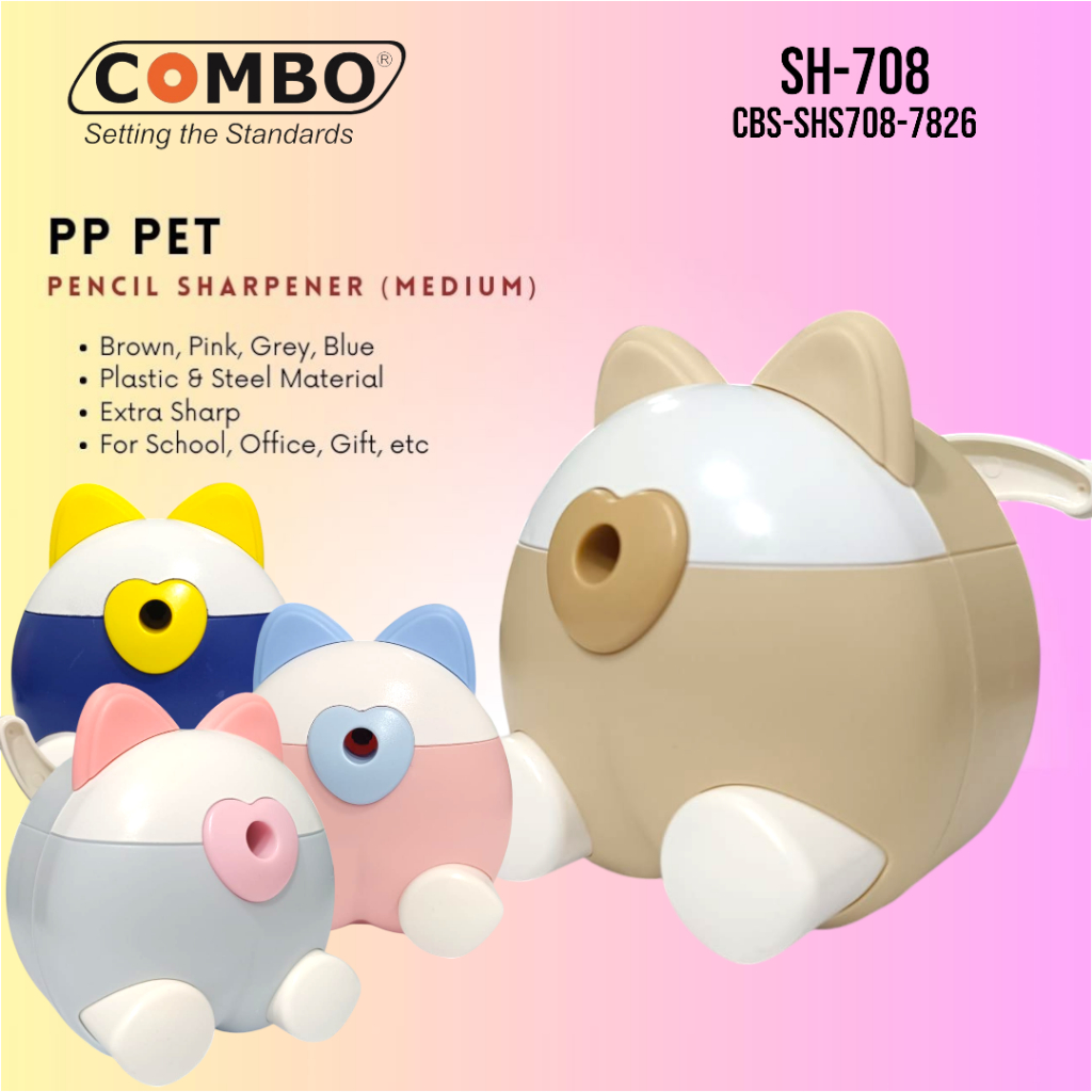 

Serutan Pensil Putar / Rautan Meja Lucu / Auto Pencil Sharpener SH-708 / Serutan Pensil PP Pet / Table Mechanical Sharpener