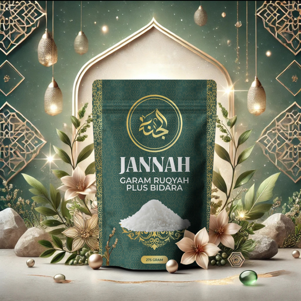 

GARAM BIDARA RUQYAH ORIGINAL AL-JANNAH HARUM pembuka aura rejeki jodoh Garam mandi 275 gr
