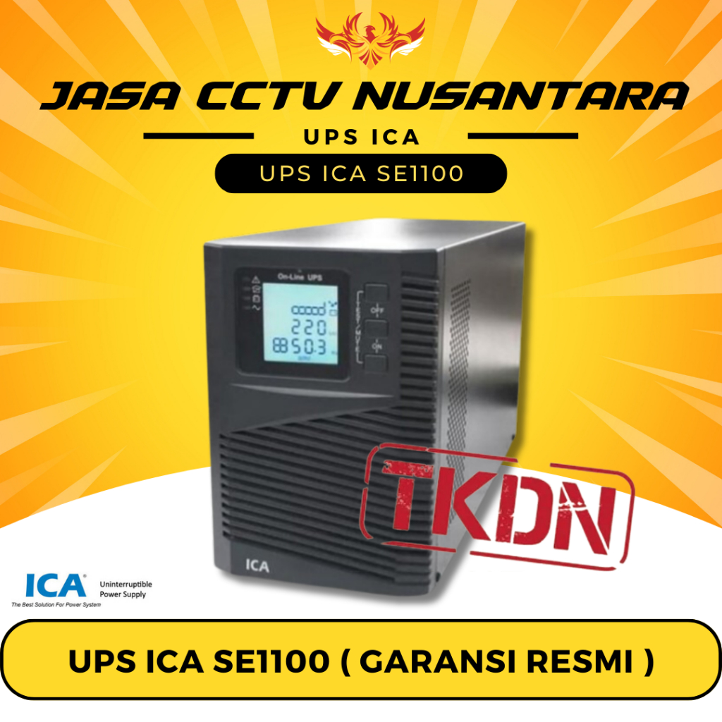 UPS ICA SE 1100 SE1100 1000VA 900W Online LCD