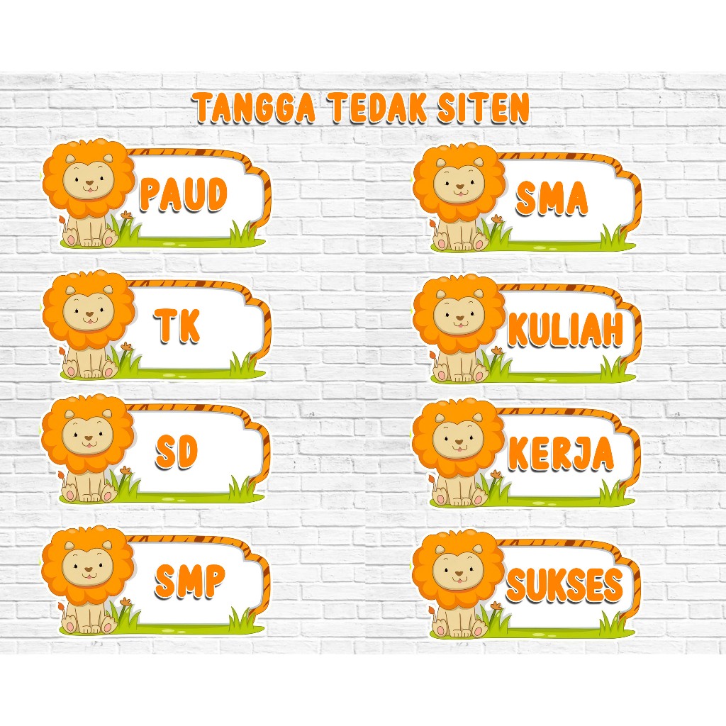 TULISAN TANGGA TEDAK SITEN HIASAN DEKORASI 7 BULANAN TURUN TANAH