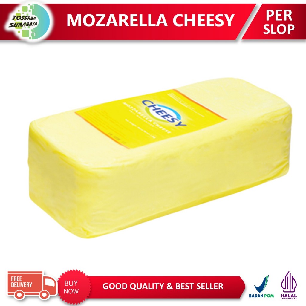 

(PER SLOP) Keju MOZARELLA CHEESY Kemasan Asli 2,3 KG / Mozarella GOOD QUALITY