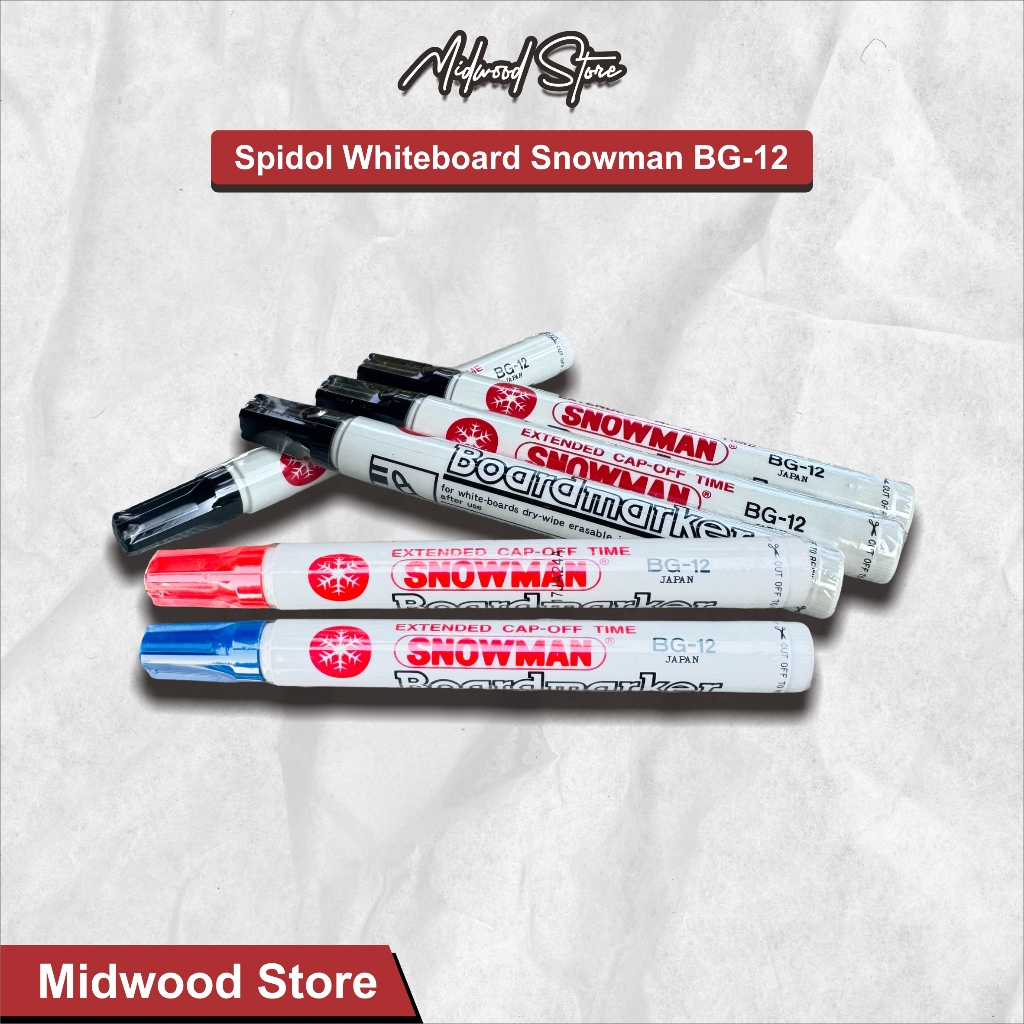 

Spidol Whiteboard Snowman BG-12 / Spidol Papan Tulis