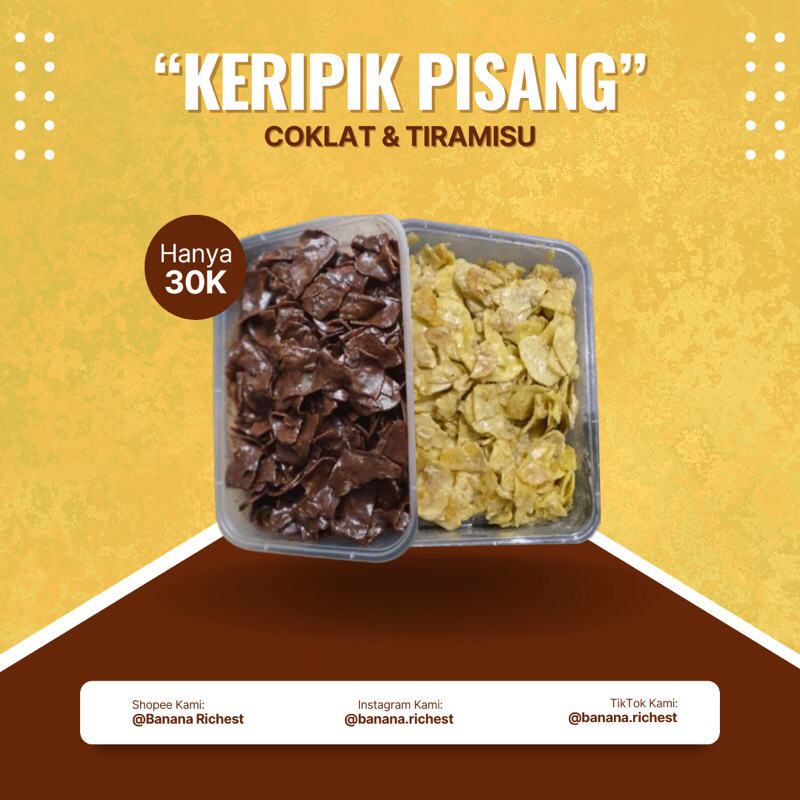 

Keripik Pisang Coklat & Tiramisu Hanya 30k || @banana.richest