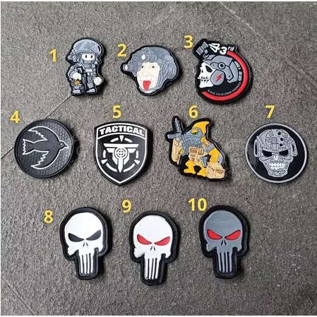 Patch Rubber 3D karakter / patch 3D tactical / Patch rubber 3D logo karakter the simpsons sniper tim