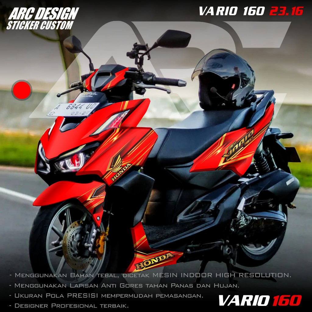 (COD PROMO) TERBARU Decal Sticker All New Honda Vario 160 2022 2023 2024 2025 Full body - Stiker Sko