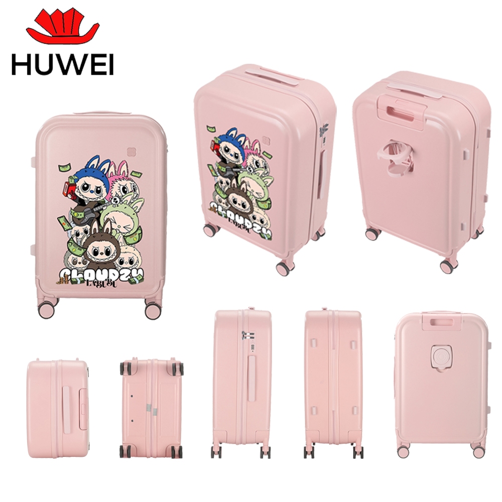 new arrival huweia002 koper polo 24inci 22inci casing perjalanan yang disesuaikan dengan pola kartun