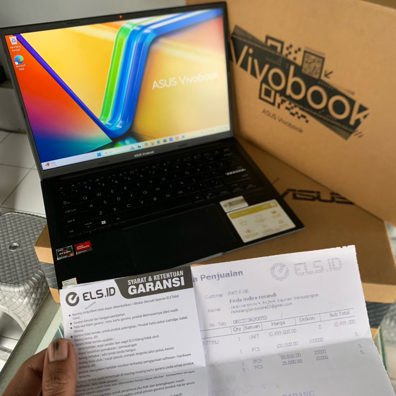 asus vivobook m1405ya ram 16gb baru pakai 6 bulan