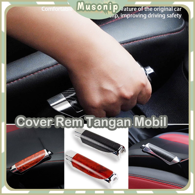 Cover Rem mobil/Cover Rem Tangan Mobil/Casing Rem Tangan/Aksesori Otomotif Pegangan Rem Tangan/ Univ