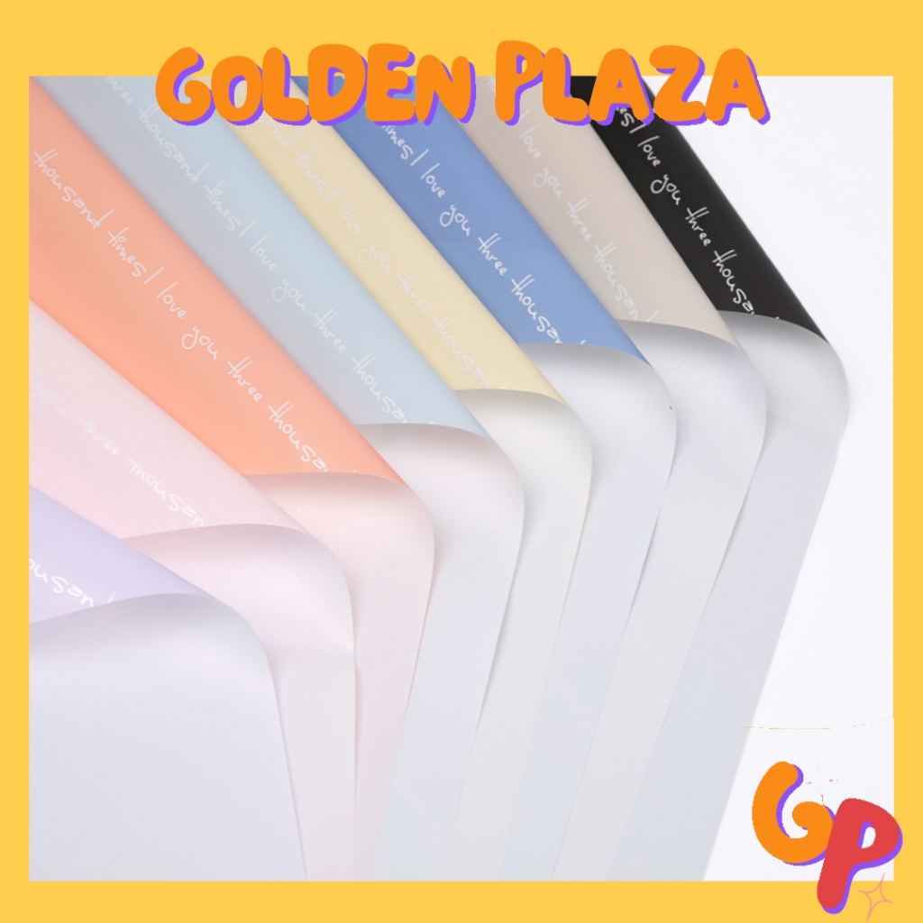 

(20 LEMBAR) Flower Wrapping Cellophane Paper Pastel Color Kertas Buket Bunga Paper KB6004