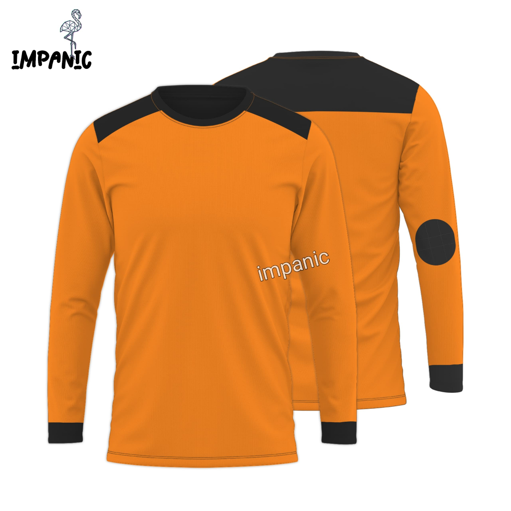 KAOS LAPANGAN POLS LENGAN PANJANG DECKER OREN TACTICAL OUTDOOR