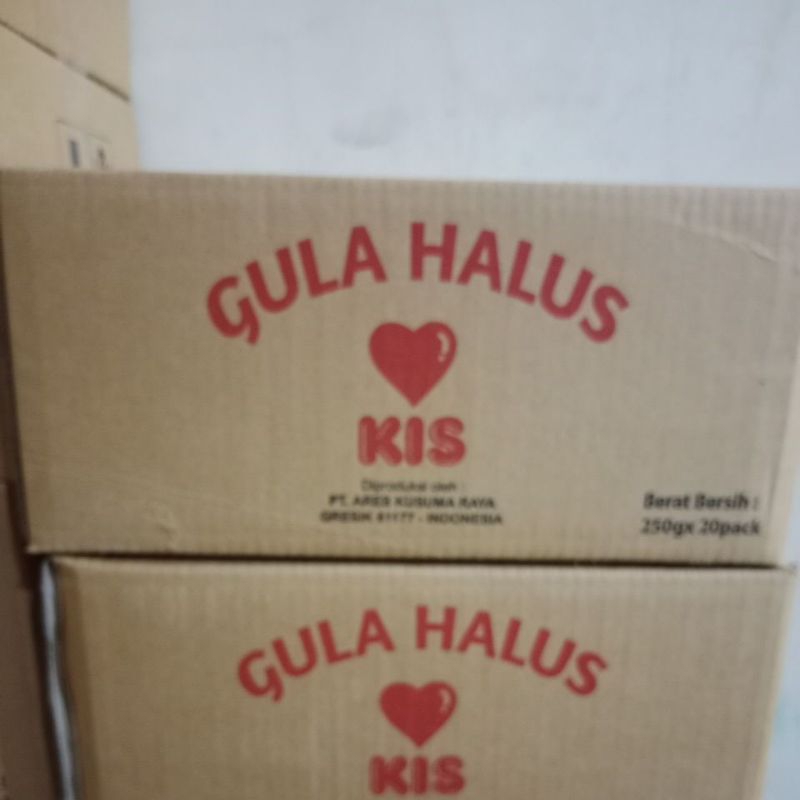 

kis gula halus 250 g x 20 pack / karton