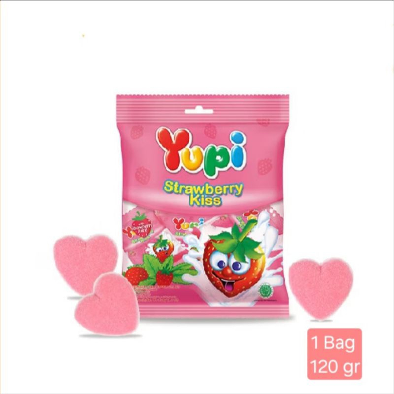 

YUPI STRAWBERRY KISS 120 gr/YUPI LOVE 1 SAK 120 gr