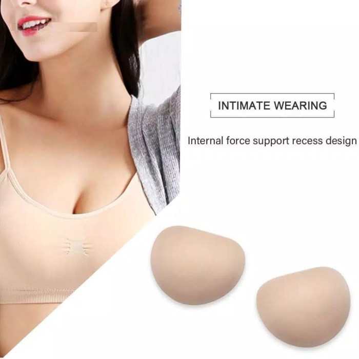 DHS Padded Busa Bra Sport Bra Sponge Cup BH Tambahan Segitiga Bikini