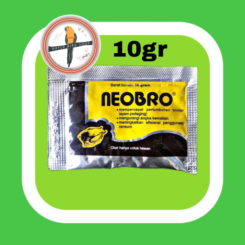 NEO BRO 10gr VITAMIN AYAM PEDAGING NEOBRO Vitamin PERTUMBUHAN AYAM BURUNG