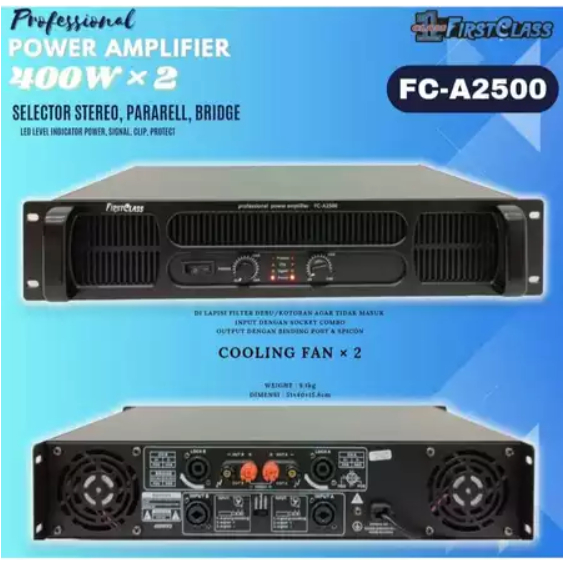 POWER AMPLI FIRSTCLASS FC A-2500 / A2500 / A 2500