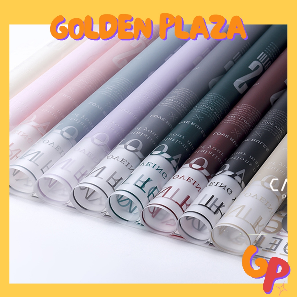 

Flower Wrapping Cellophane Paper Semi Transparan Motif Majalah Magazine Kertas Buket Bunga KB6058