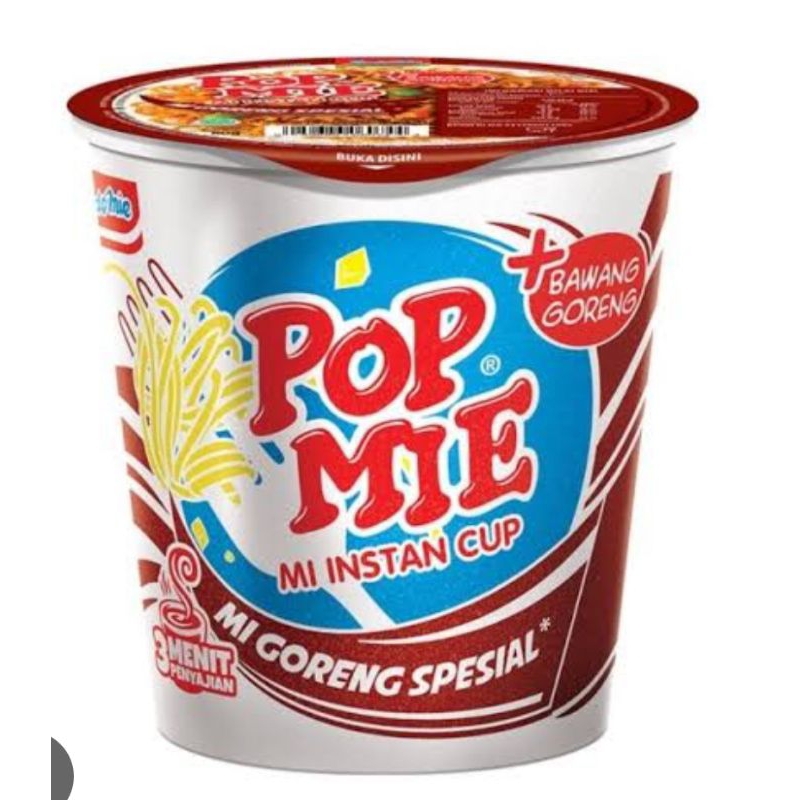 

POP MIE INDOMIE GORENG/SPESIAL 80 GR [ CUP ]