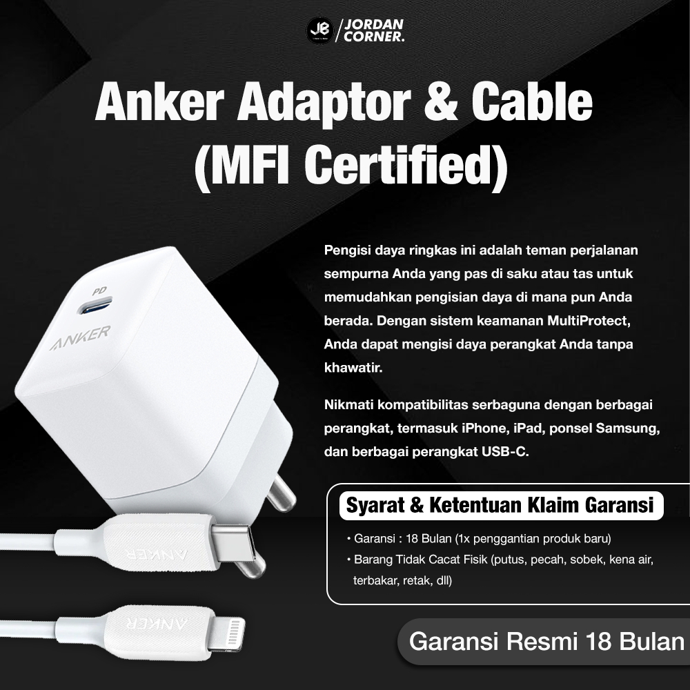 Anker Adaptor & Cable  (MFI Certified)