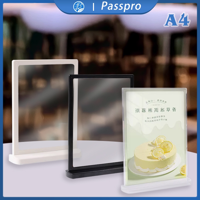 

A4 Stand Akrilik Stand Menu Tempat Brosur Holder Menu Sign Holder Cafe Rumah Makan