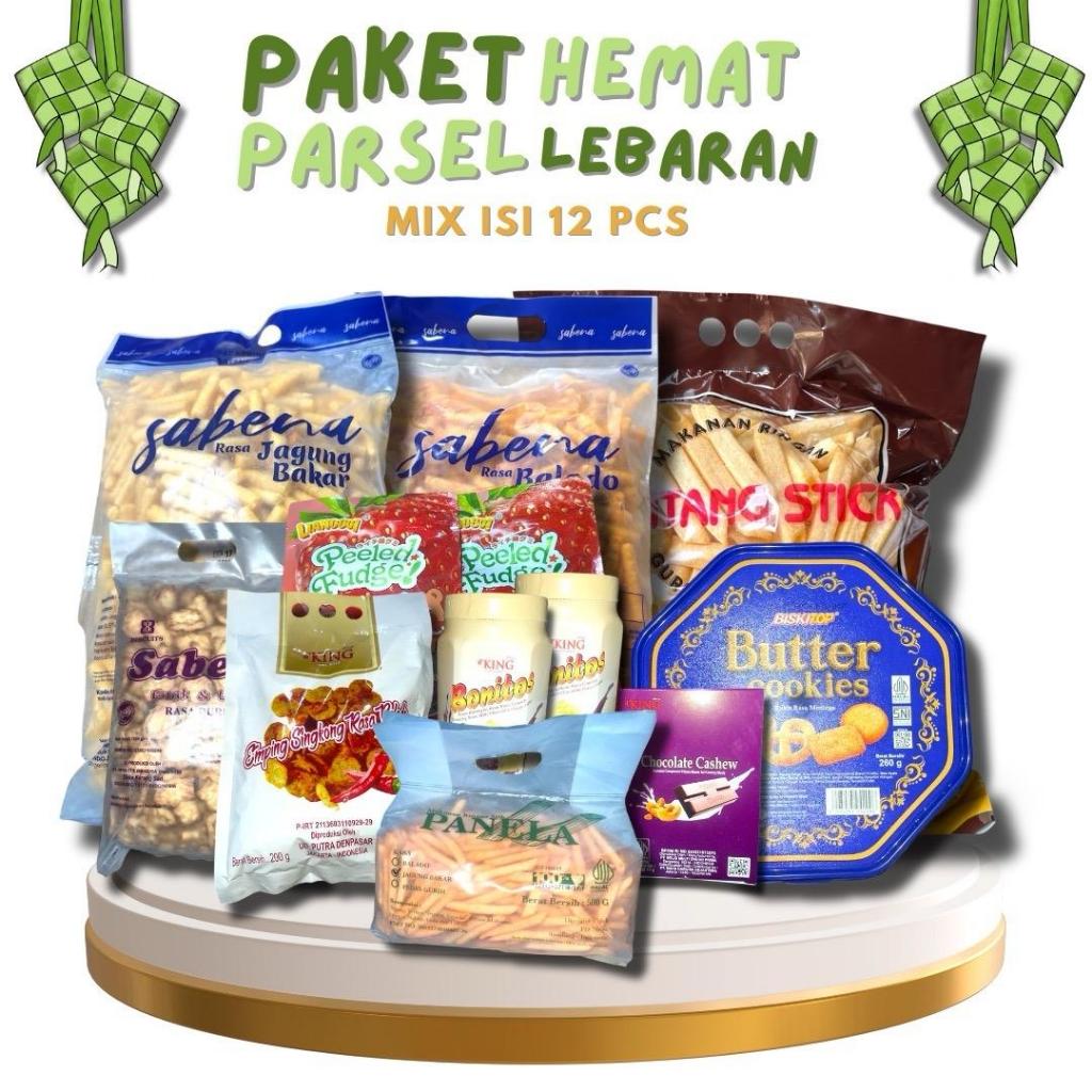 

PARCEL LEBARAN Paket Hemat 12 pcs snack best seller
