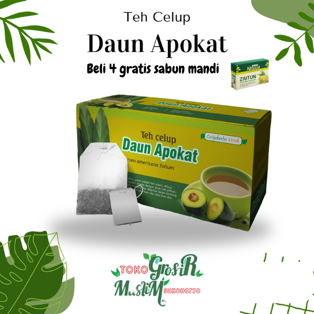 

Teh Herbal Daun Alpukat griya herba isi 20 teh celup untuk menurunkan lemak tubuh