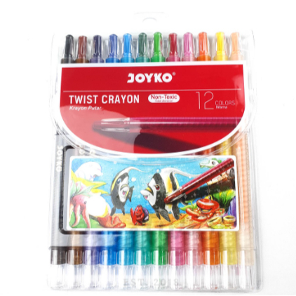 

Joyko - Twist Crayon 12 Panjang / Krayon Putar