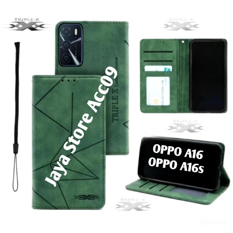 CASE OPPO A16/OPPO A16S FLIP COVER SARUNG CASE DOMPET