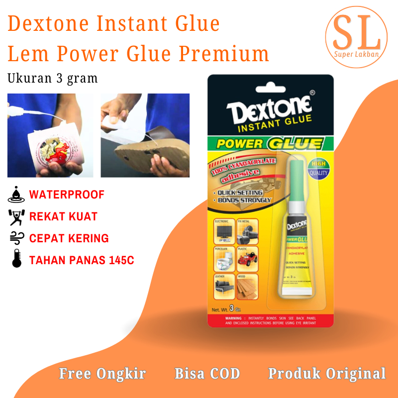 

Lem Super Glue Dextone Instant Glue Cyanoacrylate Made in Indonesia