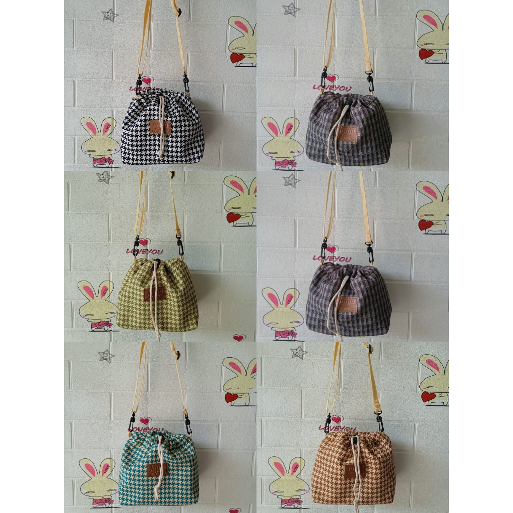 Tas Slempang Serut/Slingbag HP Wanita Oleh-oleh khas Jogja