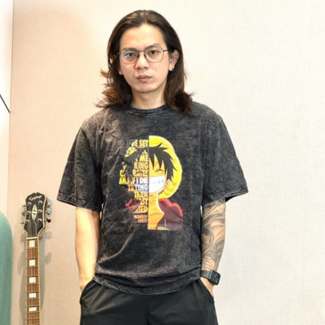 NRKY kaos distro washing anime one piece bahan katun