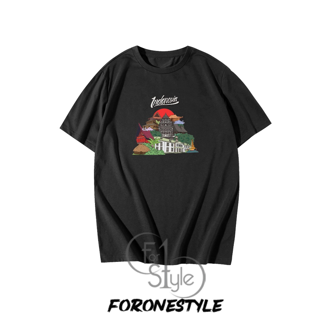 TSHIRT KAOS OLEH OLEH INDONESIA - KAOS OLEH OLEH INDONESIA - BAJU MOTIF RUMAH ADAT