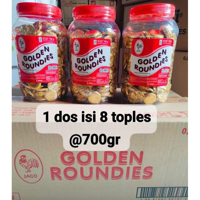 

COKLAT GOLDEN ROUNDIES 700 GRAM PER TOPLES ( JAGO CERES )