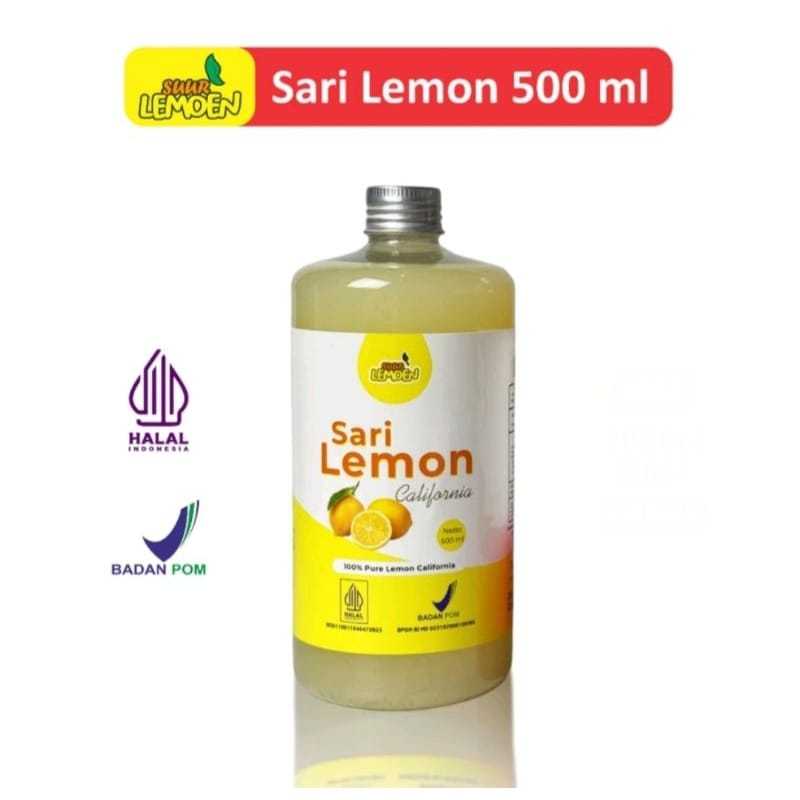 

SARI LEMON MURNI 500 ML BPOM ORGANIK UNTUK DIET