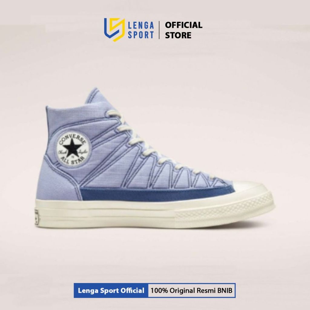 Sepatu Sneakers Pria Converse Chuck 70 Hiking Stitched Canvas - Purple (A00471C) ORIGINAL