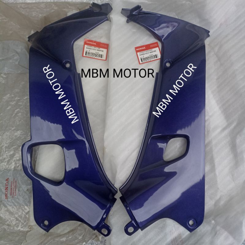 COVER SAYAP DALAM UNGU VIOLET HONDA SUPRA X 100 XX V FIT LAMA ORI AHM 64450-64400-KEV-880FMI