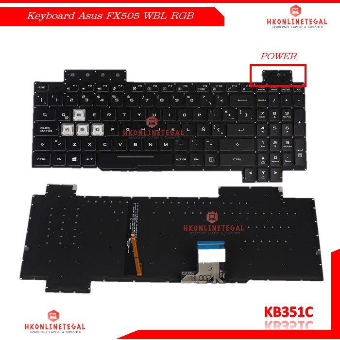 Keyboard Asus TUF Gaming FX504 FX504gd FX504ge FX504gm