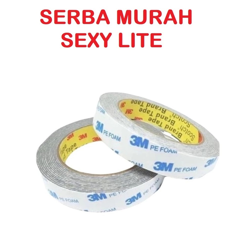 

DOUBLE TAPE 3M FOAM Isolasi Dobel Tip Solasi Bb Bolak Balik Busa 23 Mm X 4.5 M Daya Rekat Kuat Putih PE Foam SERBA MURAH SEXY LITE