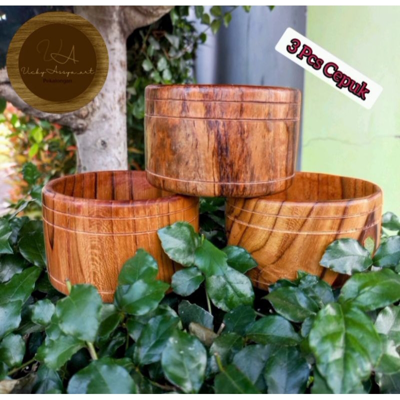 CEPUK PAKAN MINUM BURUNG DARA KAYU JATI/CEPUK PAKAN MINUM BURUNG MERPATI KAYU JATI/TEMPAT PAKAN MINU
