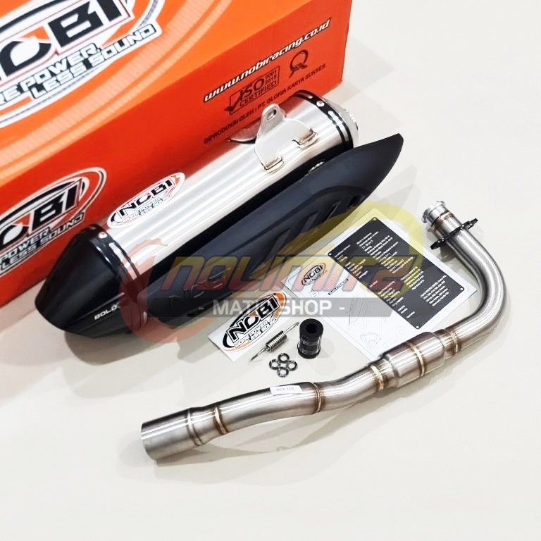 Knalpot Standar Racing NOB1 Bold X Stainless Honda PCX 150