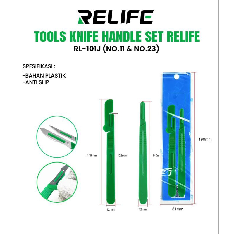 

HANDLE / GAGANG PISAU SET RELIFE RL-101J (NO.11 & NO. 23)